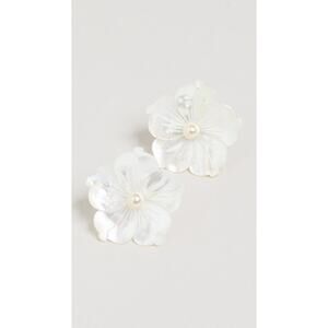 Jennifer Behr Zia Earrings Mother Of Pearl - One Size